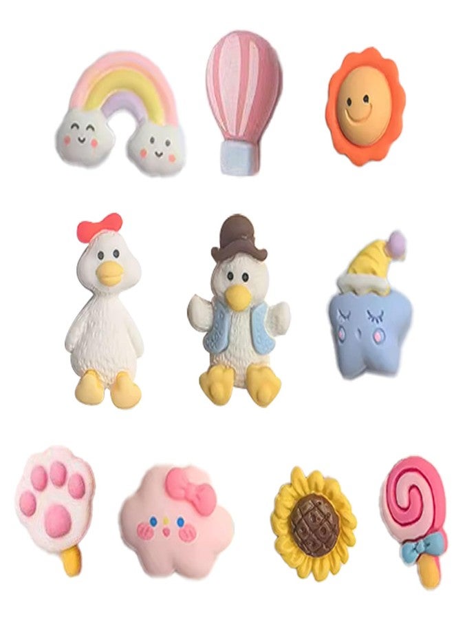 FFZDENA 10Pcs Cute Fridge Magnets, Stylish Refrigerator Magnets for Kitchen and Office Decor, Strong Hold Adhesive Magnets for Notes and Photos, Gift for Home and Students - Image 1